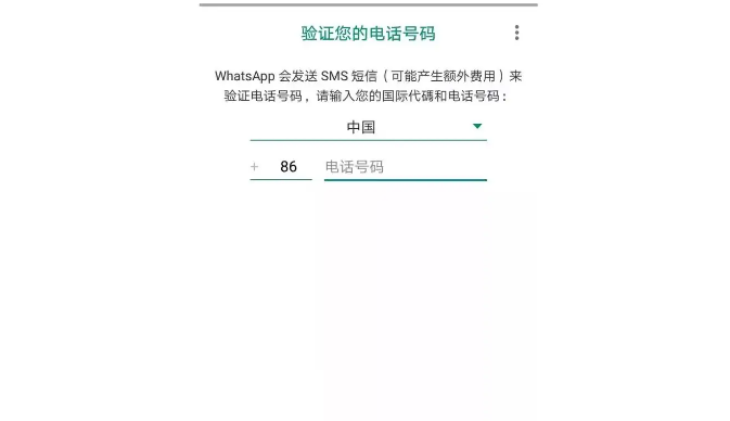 WhatsApp收不到86短信验证怎么办？ 步骤截图