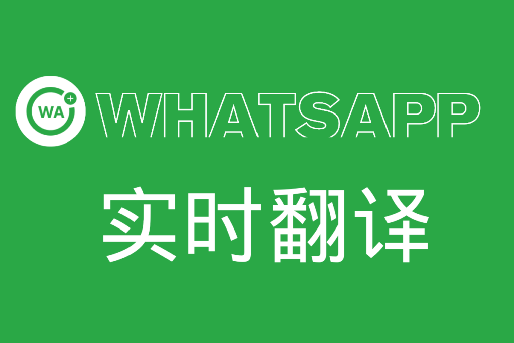 PC版WhatsApp怎么翻译？