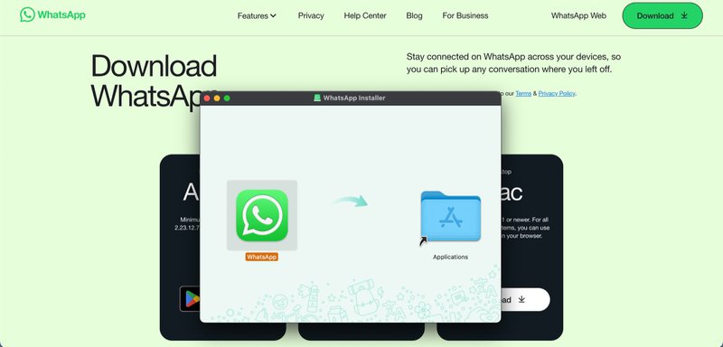 WhatsApp Business可以下载PC版吗？ 步骤截图