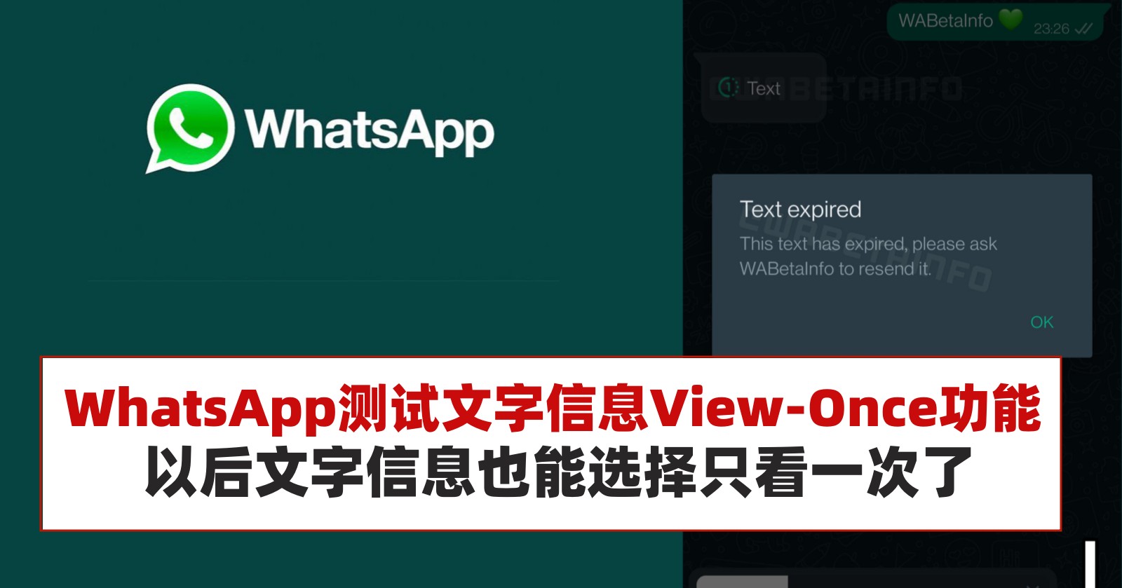 WhatsApp如何发只能看一次的照片？