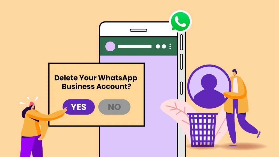 如何注销WhatsApp Business账号？ 操作界面图