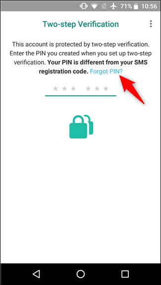 WhatsApp忘记PIN码怎么办？ 说明图片