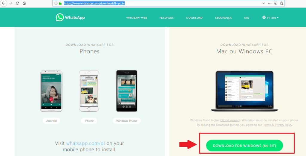 如何在PC上安装WhatsApp? 页面展示图