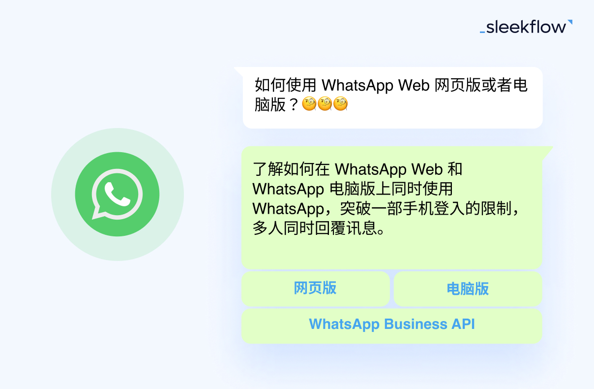 首次使用 WhatsApp Web 必看（官方规则） 使用教程图